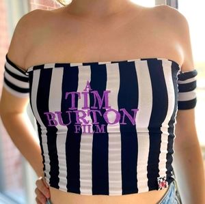 O'mighty A tim burton film crop top